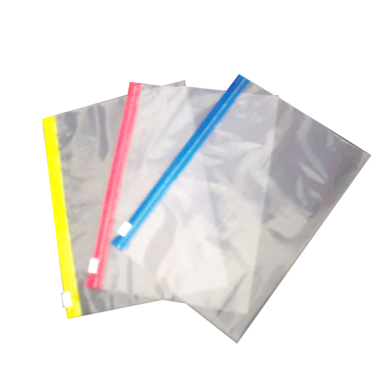 Pvc zip lock document bag