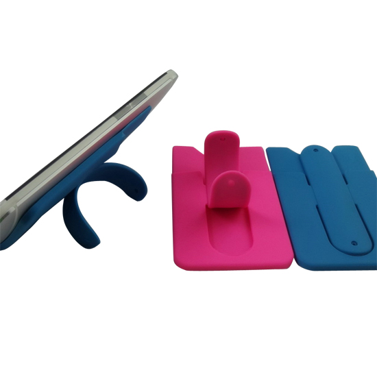 One-Touch Stand and Credit Card Holder for Any Mobile Phones